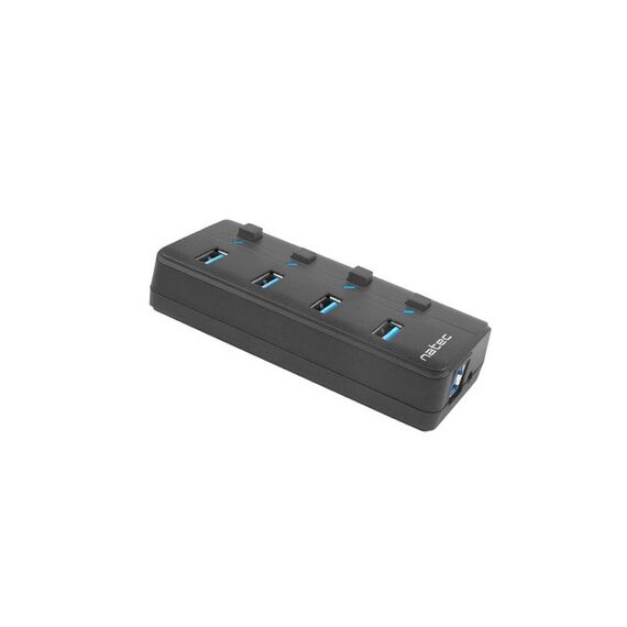 NATEC HUB USB 3.0 MANTIS 2 4-PORTS WITH SWITCH+POWER SUPPLY - USB Hubs & Card Readers - Peripherals - Techbox