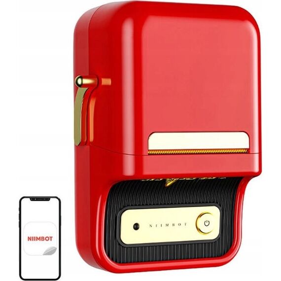Niimbot B21S Label Printer Red | Techbox