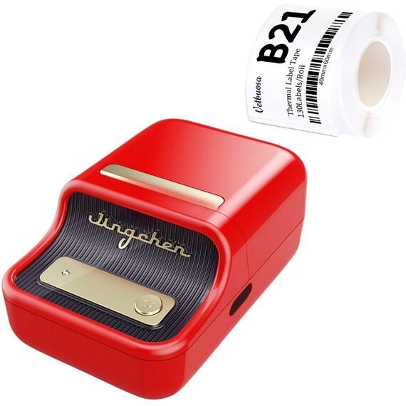 Niimbot B21S Label Printer Red | Techbox