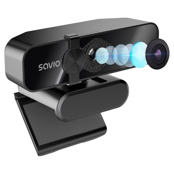 Savio CAK-06 webcam 3840 x 2160 pixels USB Black | Techbox