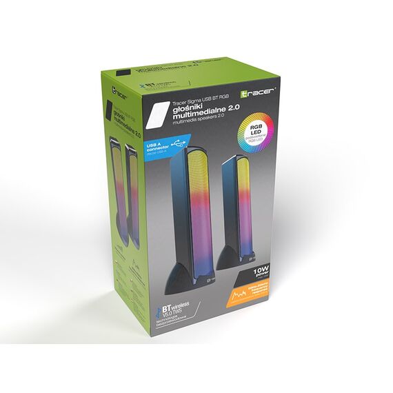 Tracer Orlando 2.0 Sigma USB Bluetooth RGB 10 W - Speakers - Speakers & Headphones - Techbox