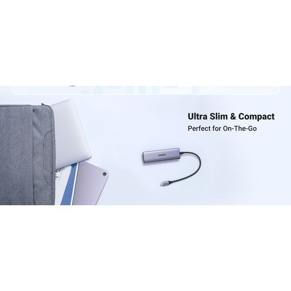 Ugreen 15596 laptop dock/port replicator Wired USB 3.2 Gen 1 (3.1 Gen 1) Type-A + Type-C Aluminium - USB Hubs & Card Readers - Peripherals - Techbox