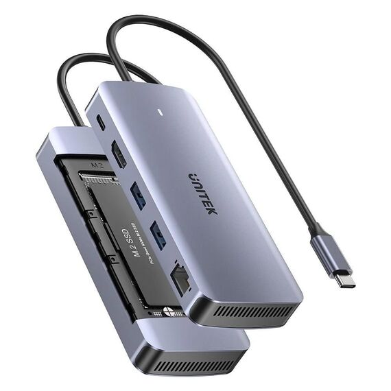 UNITEK ACTIVE HUB USB-C 10GBPS,M.2,HDMI, PD 100W - USB Hubs & Card Readers - Peripherals - Techbox