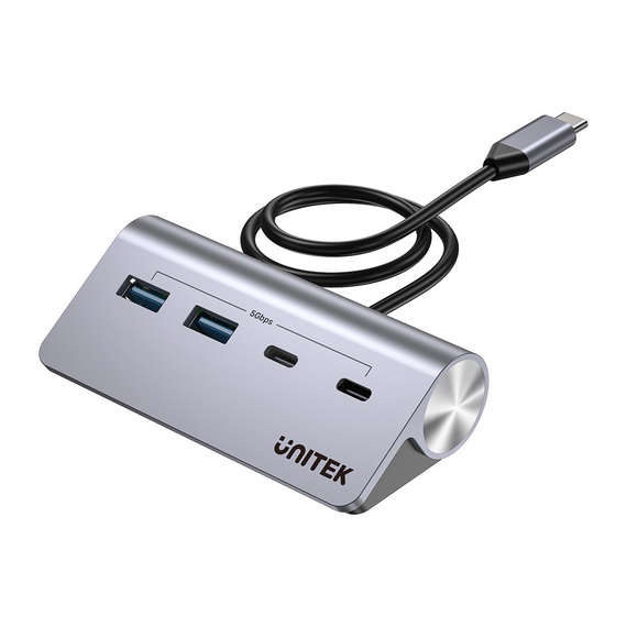 UNITEK ALUMINIUM USB-C HUB 2X USB-A 2X USB-C 5GBPS - USB Hubs & Card Readers - Peripherals - Techbox