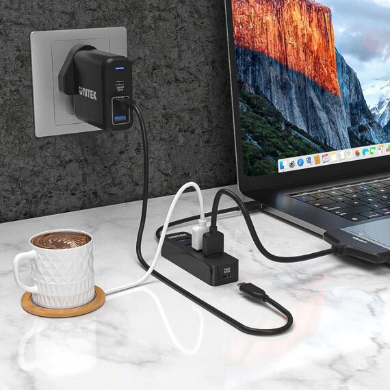 UNITEK HUB USB-A 4X USB-A 3.1, ACTIVE,10W, H1117A - USB Hubs & Card Readers - Peripherals - Techbox