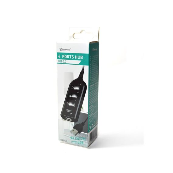 VAKOSS HUB USB 2.0 TC-234UX - USB Hubs & Card Readers - Peripherals - Techbox