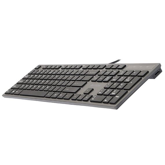 A4Tech KV-300H keyboard USB QWERTY Black,Grey - Keyboards - Keyboards & Mice - Techbox