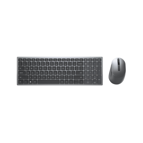 DELL KM7120W keyboard RF Wireless + Bluetooth QWERTY US International Grey, Titanium - Desktop SET - Keyboards & Mice - Techbox