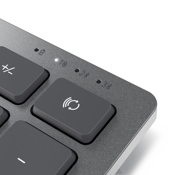 DELL KM7120W keyboard RF Wireless + Bluetooth QWERTY US International Grey, Titanium - Desktop SET - Keyboards & Mice - Techbox