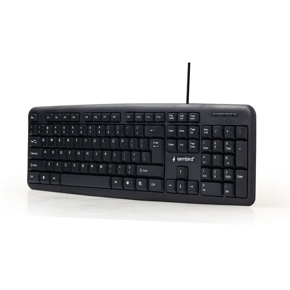 Gembird KB-U-103 keyboard USB US English Black - Keyboards - Keyboards & Mice - Techbox