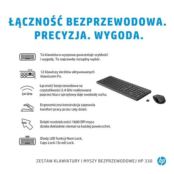 HP 330 Wireless Mouse and Keyboard Combination | Techbox