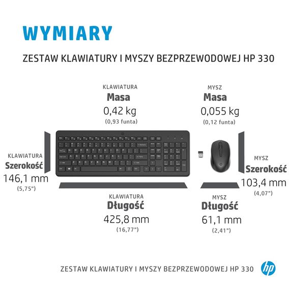 HP 330 Wireless Mouse and Keyboard Combination | Techbox