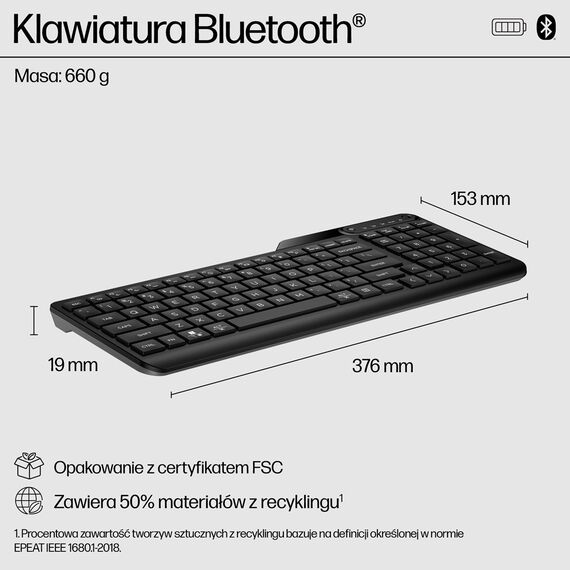 HP 460 Multi-Device Bluetooth Keyboard - Keyboards - Keyboards & Mice - Techbox