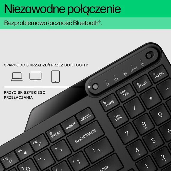 HP 460 Multi-Device Bluetooth Keyboard - Keyboards - Keyboards & Mice - Techbox