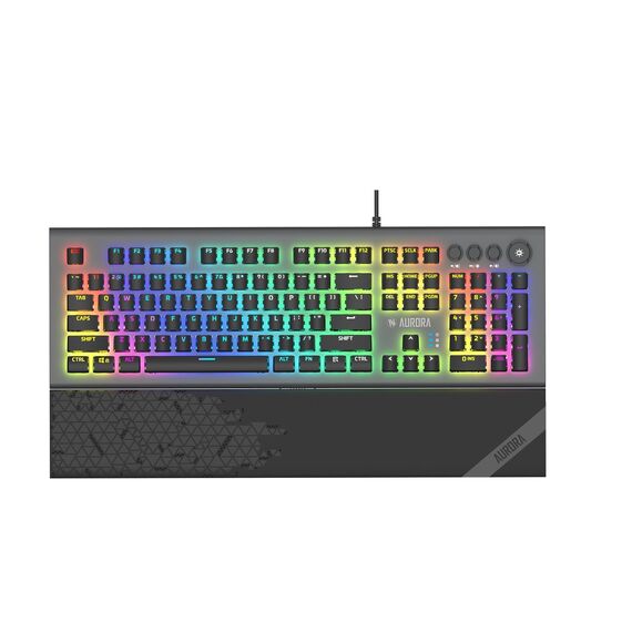 iBox Aurora K-5 keyboard USB QWERTY Silver | Techbox