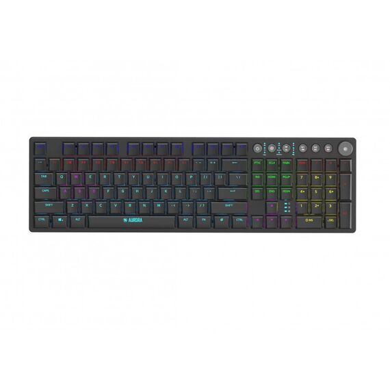 iBox AURORA K-6 keyboard Universal RF Wireless + Bluetooth QWERTY English Black | Techbox
