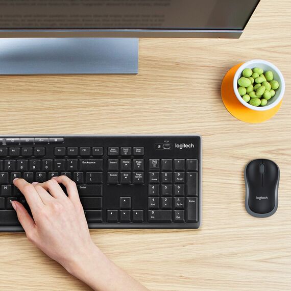 Logitech 920-004508 keyboard Mouse included Home RF Wireless QWERTY US International Black, Silver | Techbox