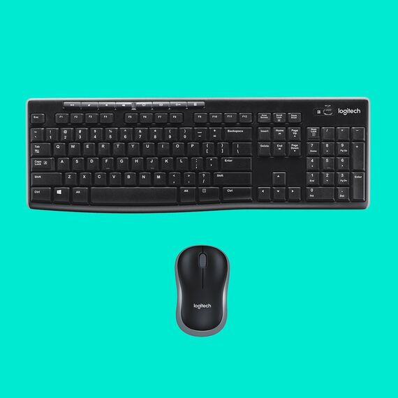 Logitech 920-004508 keyboard Mouse included Home RF Wireless QWERTY US International Black, Silver | Techbox