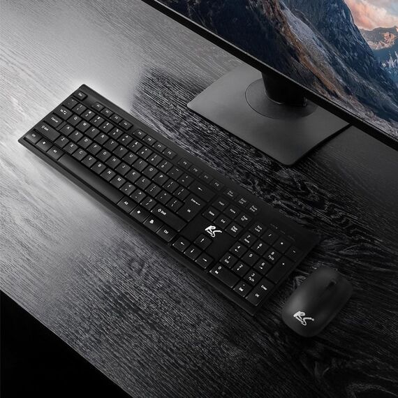 NanoRS Wireless Keyboard and Mouse Combo with Ergonomic Design – RS580 for Smooth and Efficient Use - Desktop SET - Keyboards & Mice - Techbox