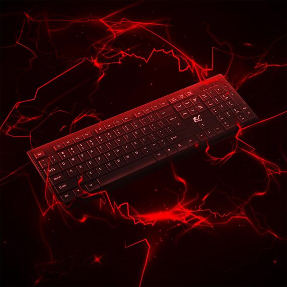 NanoRS Wireless Keyboard and Mouse Combo with Ergonomic Design – RS580 for Smooth and Efficient Use - Desktop SET - Keyboards & Mice - Techbox