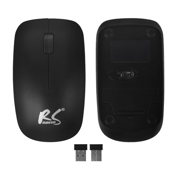 NanoRS Wireless Keyboard and Mouse Combo with Ergonomic Design – RS580 for Smooth and Efficient Use - Desktop SET - Keyboards & Mice - Techbox