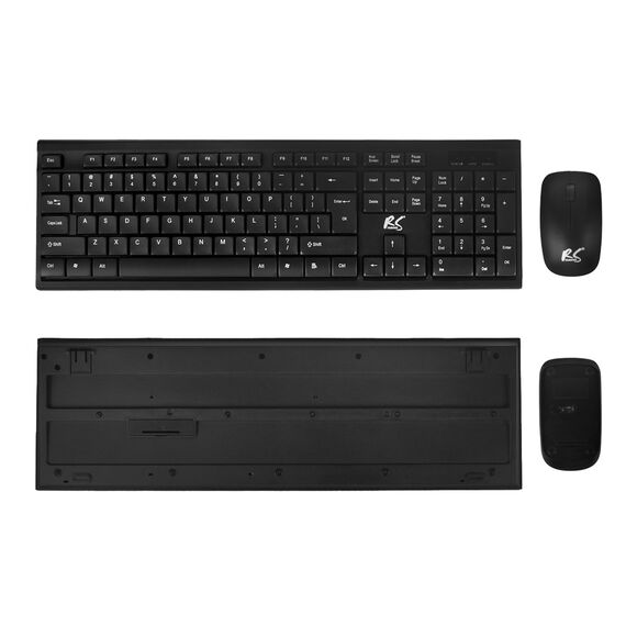 NanoRS Wireless Keyboard and Mouse Combo with Ergonomic Design – RS580 for Smooth and Efficient Use - Desktop SET - Keyboards & Mice - Techbox
