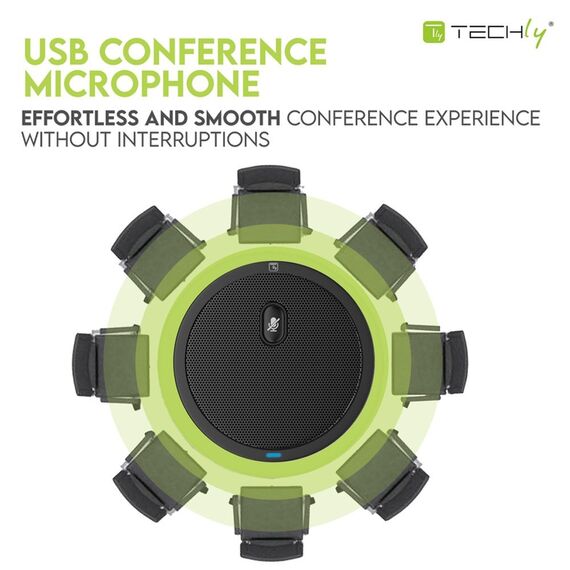 Techly ICC SH-22 microphone Black Conference microphone - Microphones - Speakers & Headphones - Techbox