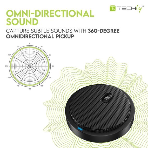 Techly ICC SH-22 microphone Black Conference microphone - Microphones - Speakers & Headphones - Techbox