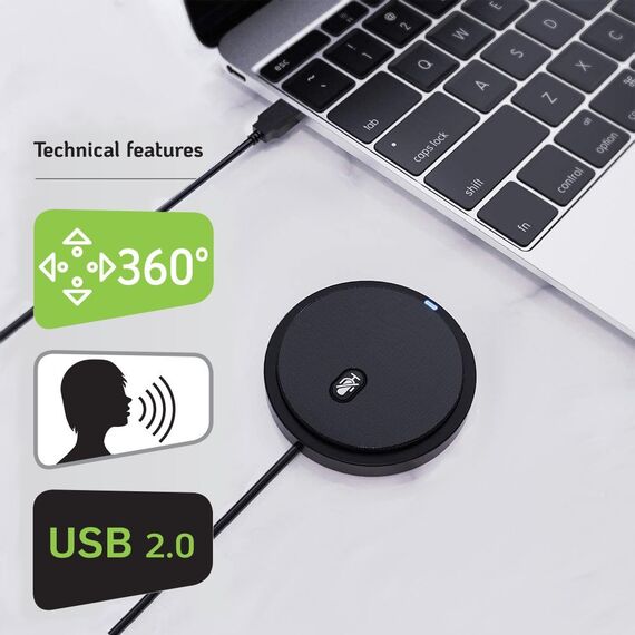 Techly ICC SH-22 microphone Black Conference microphone - Microphones - Speakers & Headphones - Techbox
