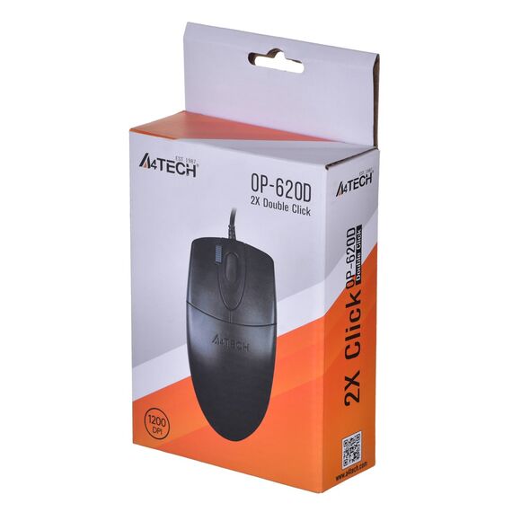 A4Tech OP-620D mouse USB Type-A Optical 800 DPI Ambidextrous - Mice - Keyboards & Mice - Techbox