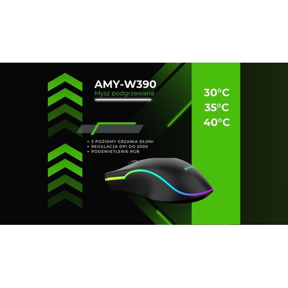 Activejet AMY-W390 USB wired heated mouse - Mice - Keyboards & Mice - Techbox