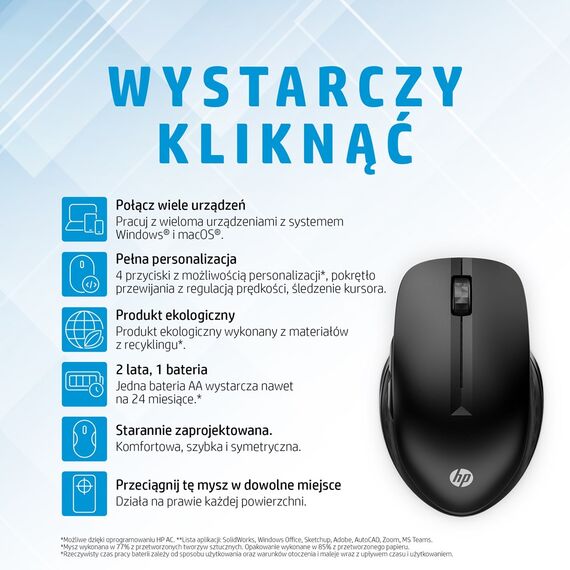 HP 430 Multi-Device Wireless Mouse - Mice - Keyboards & Mice - Techbox