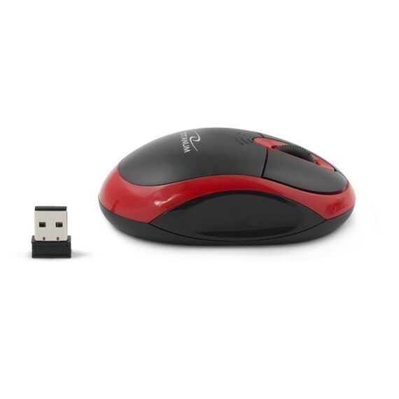 Titanum TM116E Wireless 3D mouse 2.4GHZ Black / Red - Mice - Keyboards & Mice - Techbox