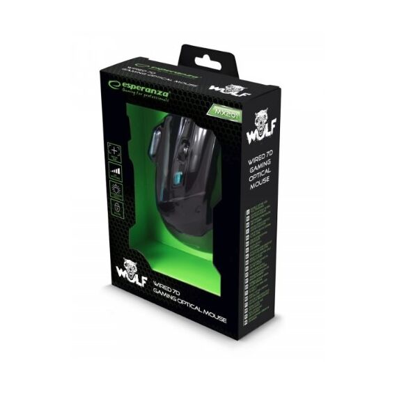 Esperanza EGM201B mouse USB Type-A Optical 2400 DPI Right-hand - Mice - Keyboards & Mice - Techbox