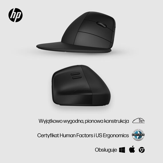 HP Wireless Mouse 920 Ergo Vertical Black | Techbox