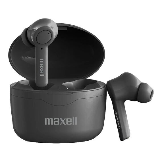 Maxell Bass 13 Sync Up Wireless Bluetooth In-Ear Headphones with Charging Case Black - Headsets - Speakers & Headphones - Techbox