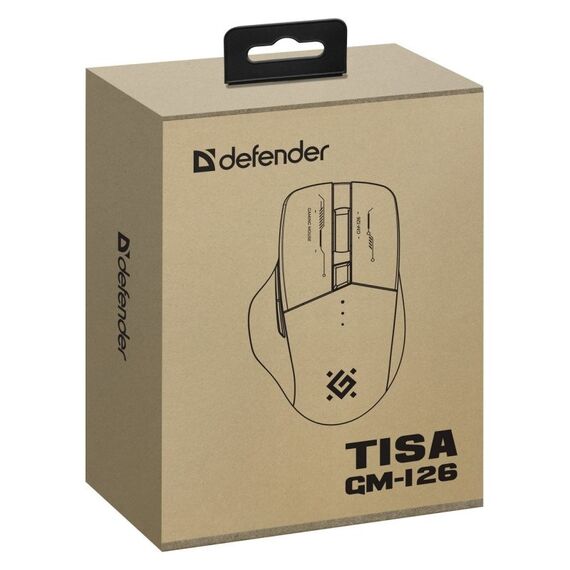 MOUSE DEFENDER GM-126 TISA RF+BT OPTIC 1600dpi 6P WHITE - Mice - Keyboards & Mice - Techbox