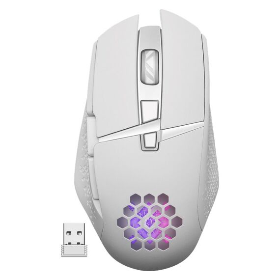 MOUSE DEFENDER GM-514 GLORY OPTIC RF RGB 3200dpi 7P WHITE - Mice - Keyboards & Mice - Techbox