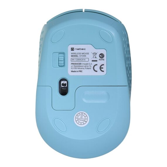 NATEC STORK mouse Home Ambidextrous RF Wireless + USB Type-A Optical 1600 DPI | Techbox