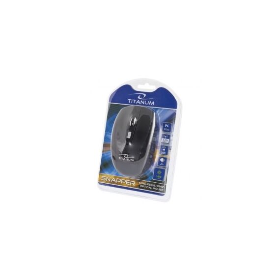 TITANUM TM105K SNAPPER  mouse RF Wireless Optical 1600 DPI Right-hand - Mice - Keyboards & Mice - Techbox