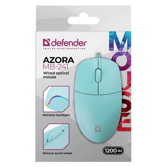 WIRED MOUSE DEFENDER AZORA MB-241 RF MINT 1200dpi 3P | Techbox