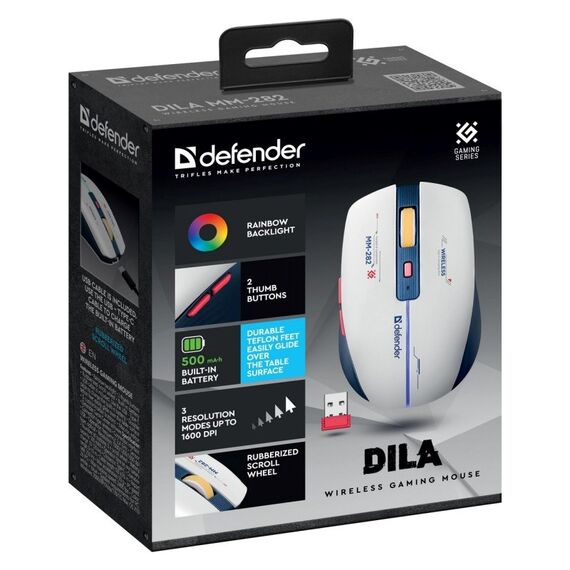 WIRELESS MOUSE DEFENDER DILA MM-282 RF 1800dpi 6P - Mice - Keyboards & Mice - Techbox