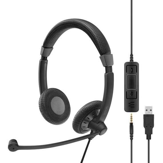 EPOS | SENNHEISER IMPACT SC 75 USB MS Headset Wired Headband Calls/Music USB Type-A Black | Techbox