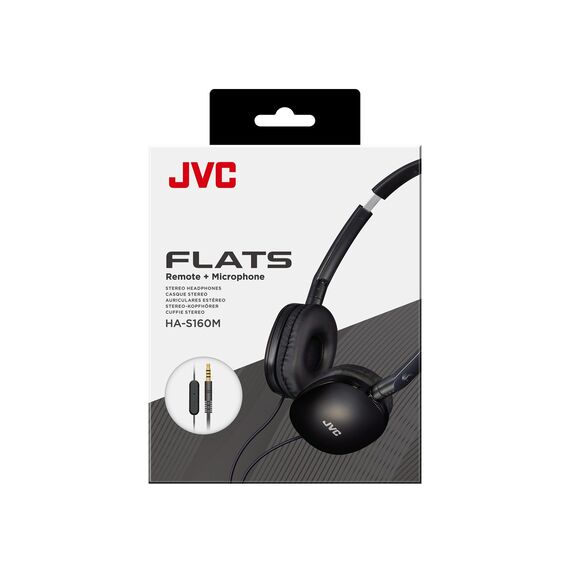 JVC HA-S160M Headset Wired Head-band Calls/Music Black - Headsets - Speakers & Headphones - Techbox