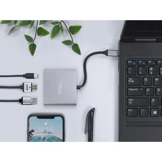 NATEC MULTI PORT FOWLER MINI (USB-C PD, HDMI 4K) - VGA Splitters & Converters - Peripherals - Techbox