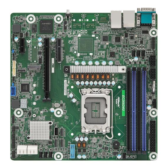 Asrock EC266D4U motherboard Intel C266 LGA 1700 micro ATX - Motherboards - Laptops & PC Builds - Techbox