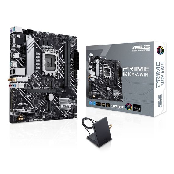 ASUS PRIME H610M-A WIFI Intel H610 LGA 1700 micro ATX - Motherboards - Laptops & PC Builds - Techbox