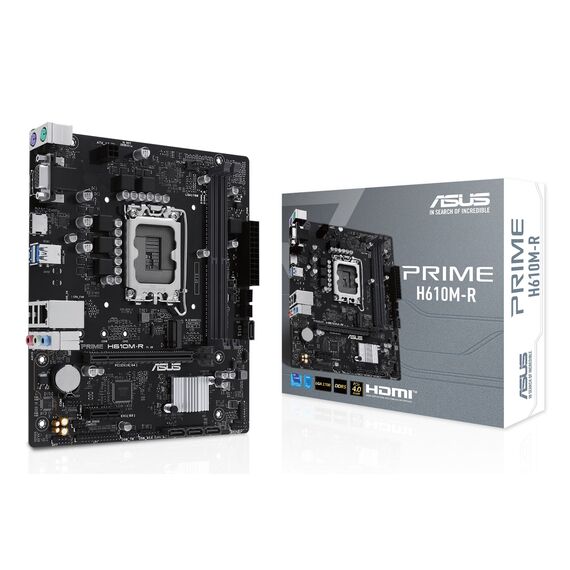 ASUS PRIME H610M-R-SI Intel H610 LGA 1700 micro ATX - Motherboards - Laptops & PC Builds - Techbox