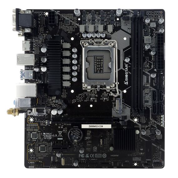 Biostar Z690MX2-E D4 motherboard Intel Z690 LGA 1700 micro ATX | Techbox