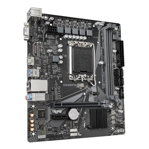 Gigabyte H610M H V3 DDR4 Motherboard - Supports Intel Core 14th CPUs, 4+1+1 Hybrid Phases Digital VRM, up to 3200MHz DDR4, 1xPCIe 3.0 M.2, GbE LAN, USB 3.2 Gen 1 - Motherboards - Laptops & PC Builds - Techbox